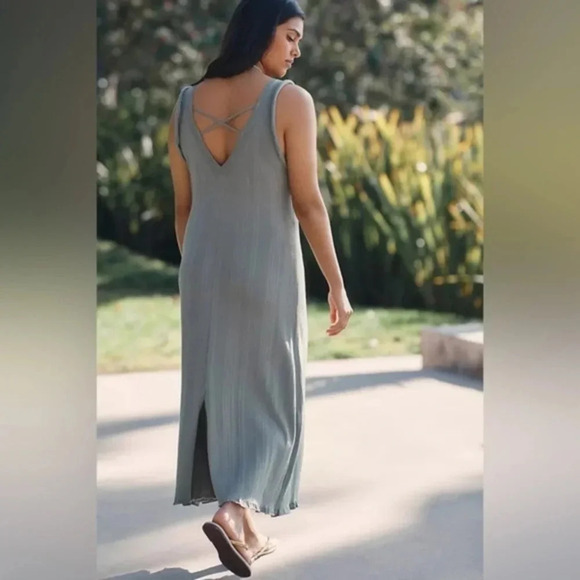 Daily Practice by Anthropologie Ribbed Sweater Midi Dress Plus Size 3X NWT - Picture 2 of 6